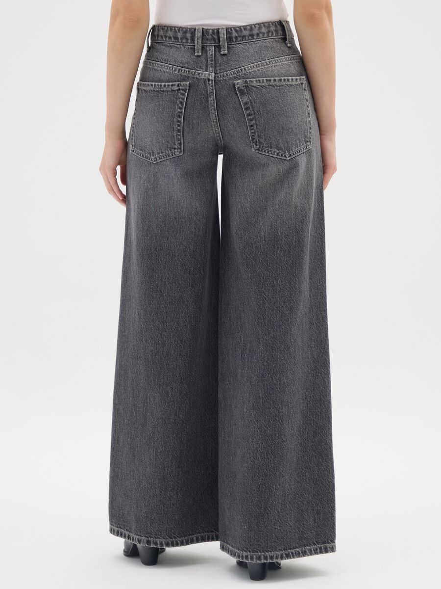 Wide-leg grey cotton trousers_2
