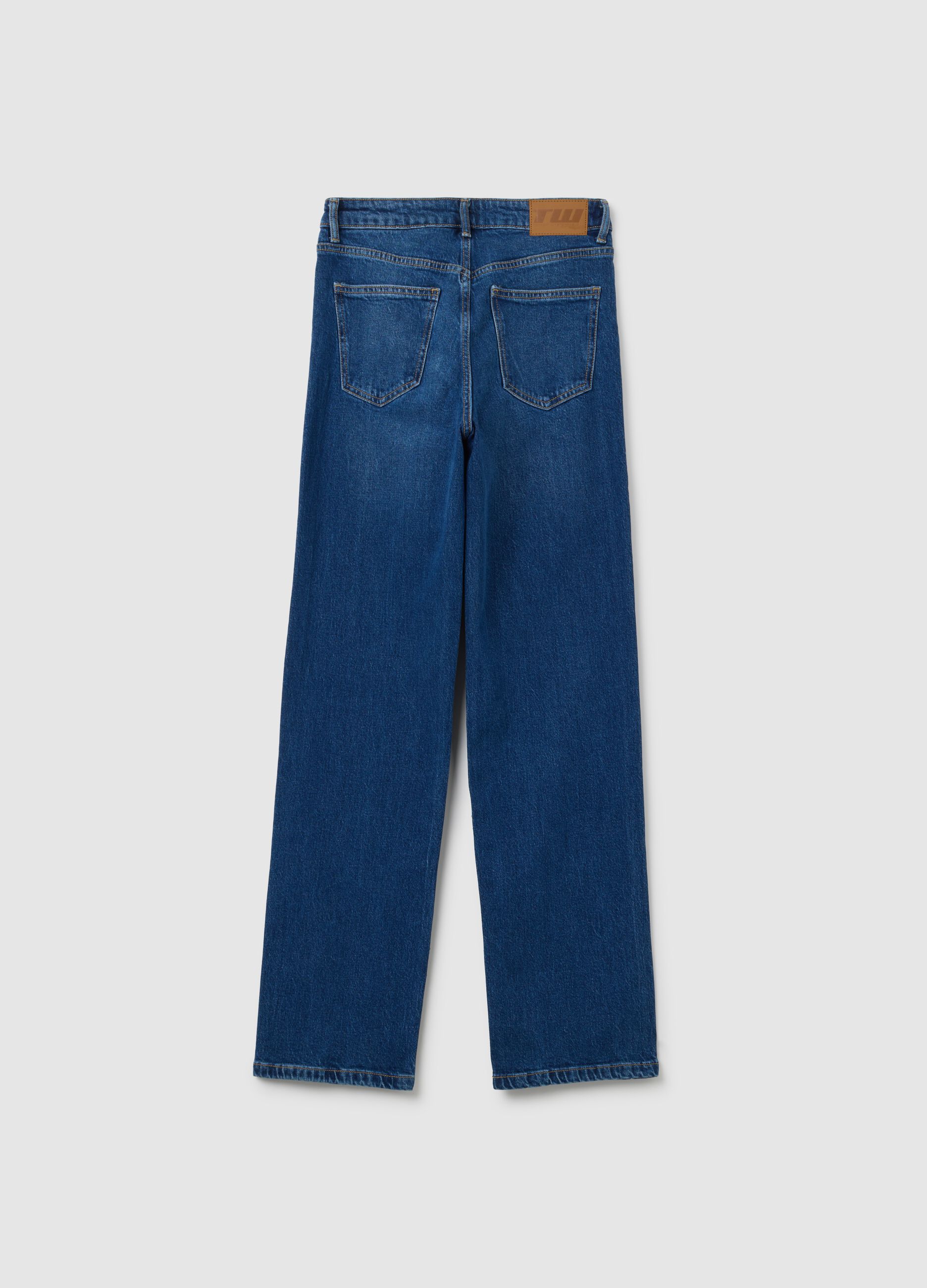 Jeans da donna in denim blu regular fit