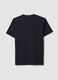 T-shirt nera in cotone organico a maniche corte slim fit_6