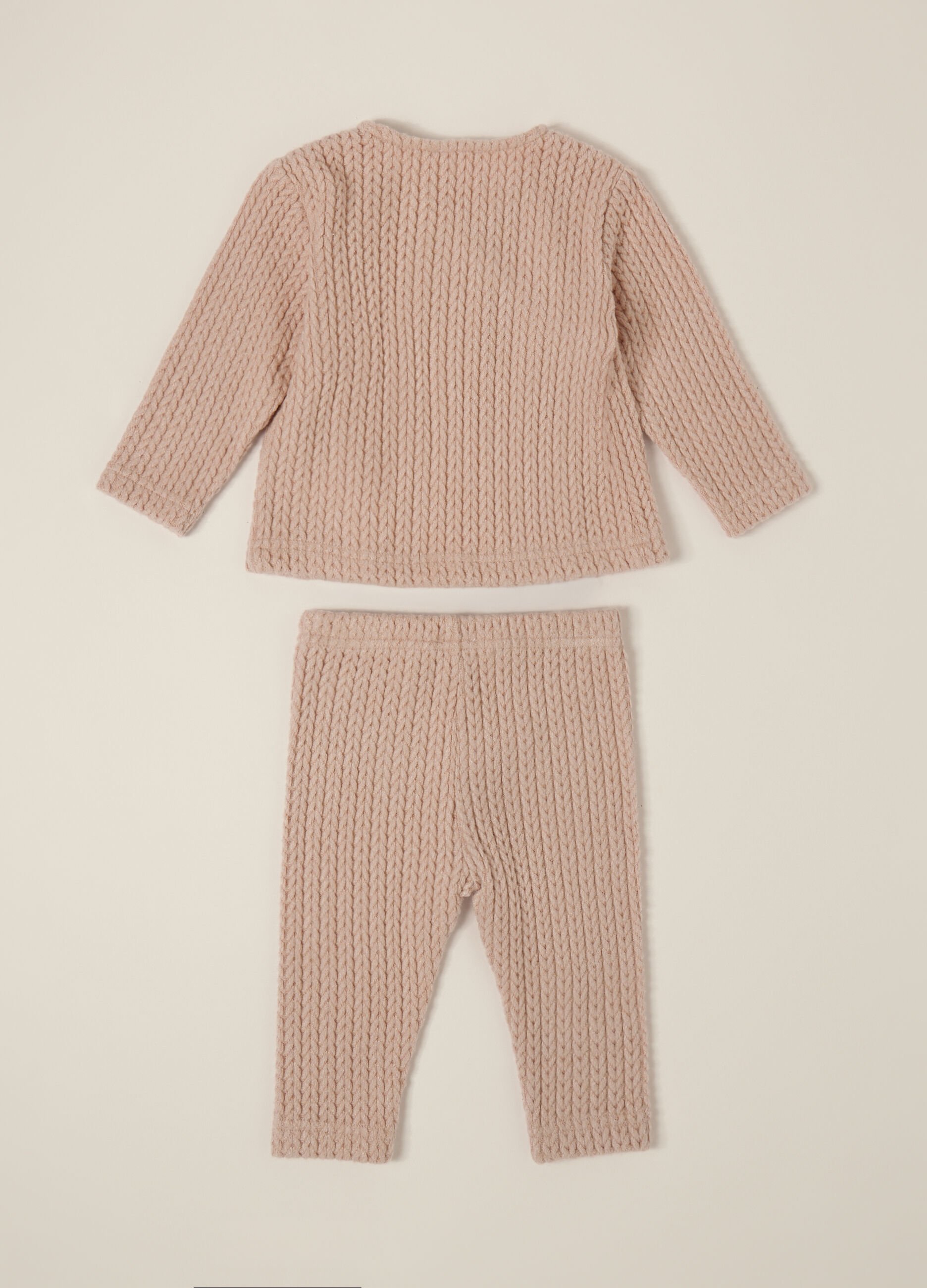 Set neonati rosa con maglia e pantaloni