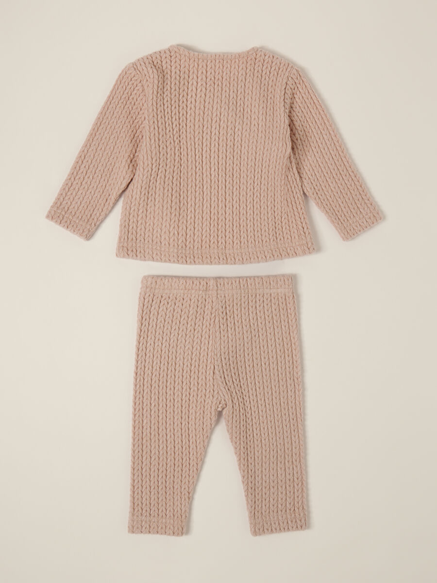 Set neonati rosa con maglia e pantaloni_1