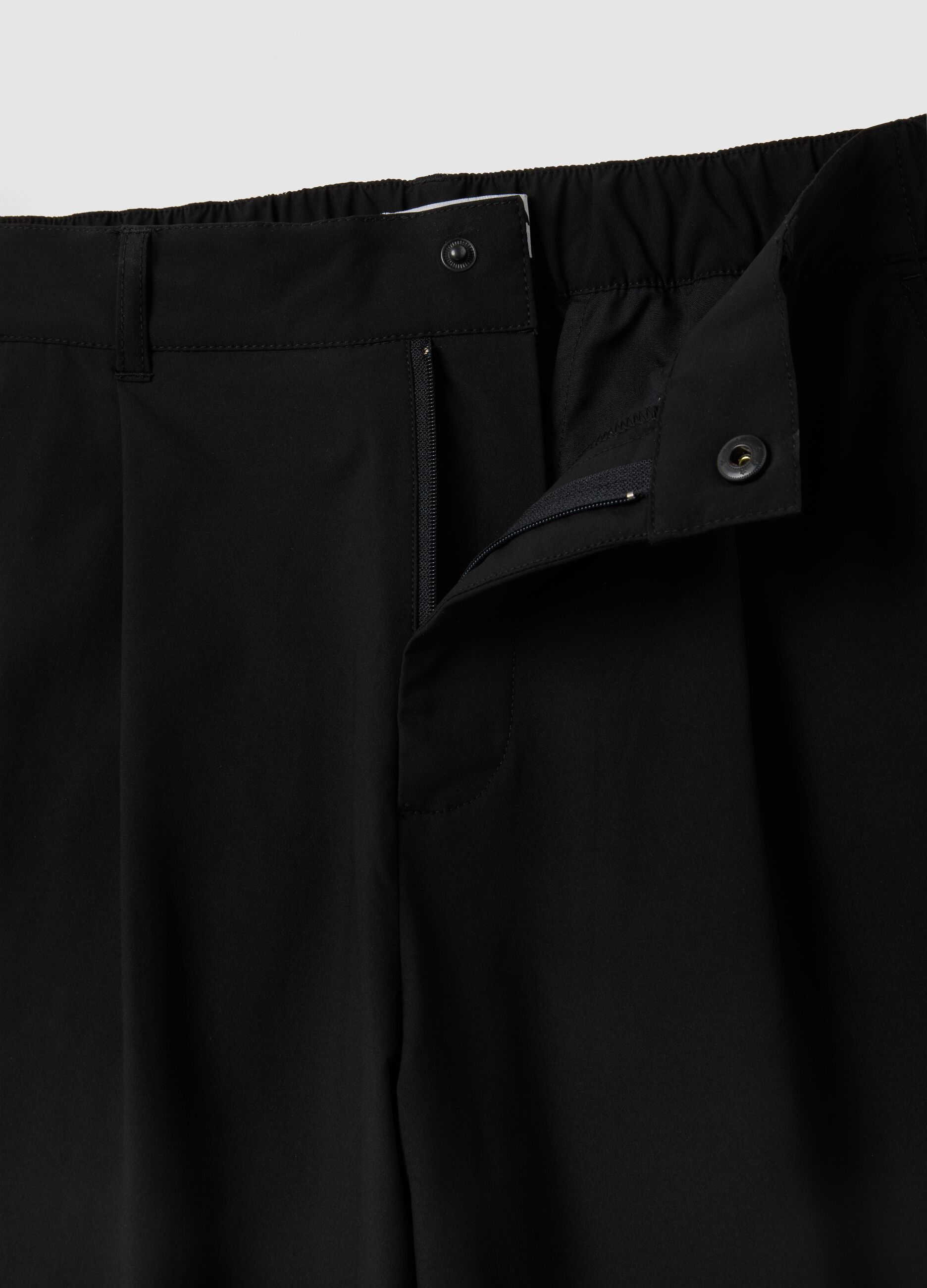 ALTAVIA STUDIO technical fabric wide-leg trousers