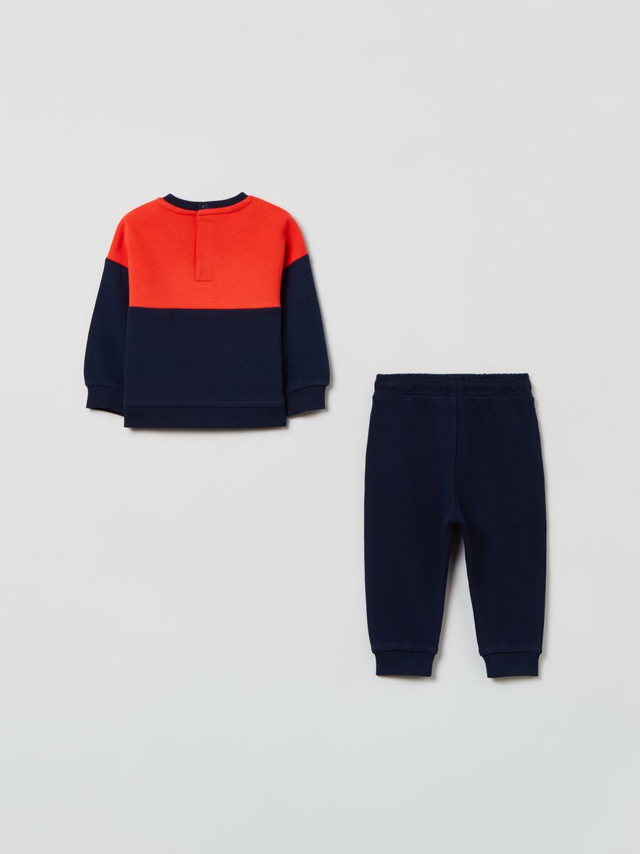 Jogging set in French Terry con top bicolor_1