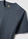 Blue pure cotton short sleeve T-shirt regular fit_5