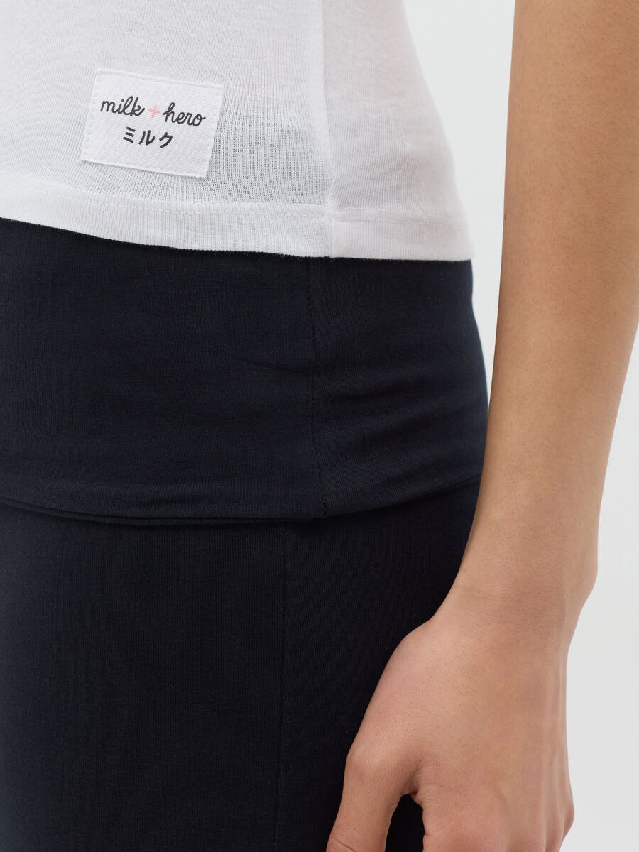 White T-shirt with black raglan sleeves_2