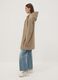 Giacca lunga beige con cappuccio e zip_1