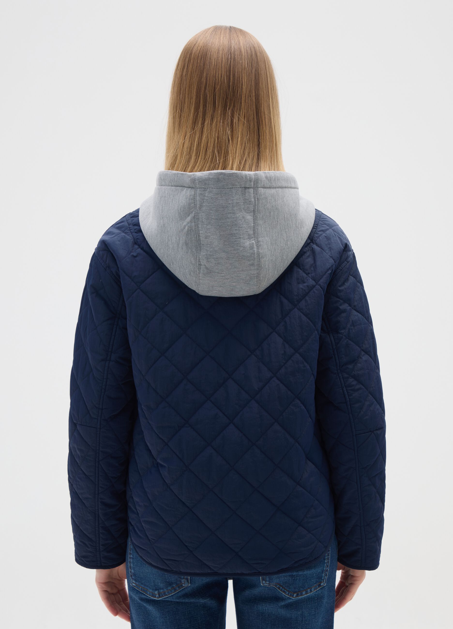 Blue husky jacket regular fit
