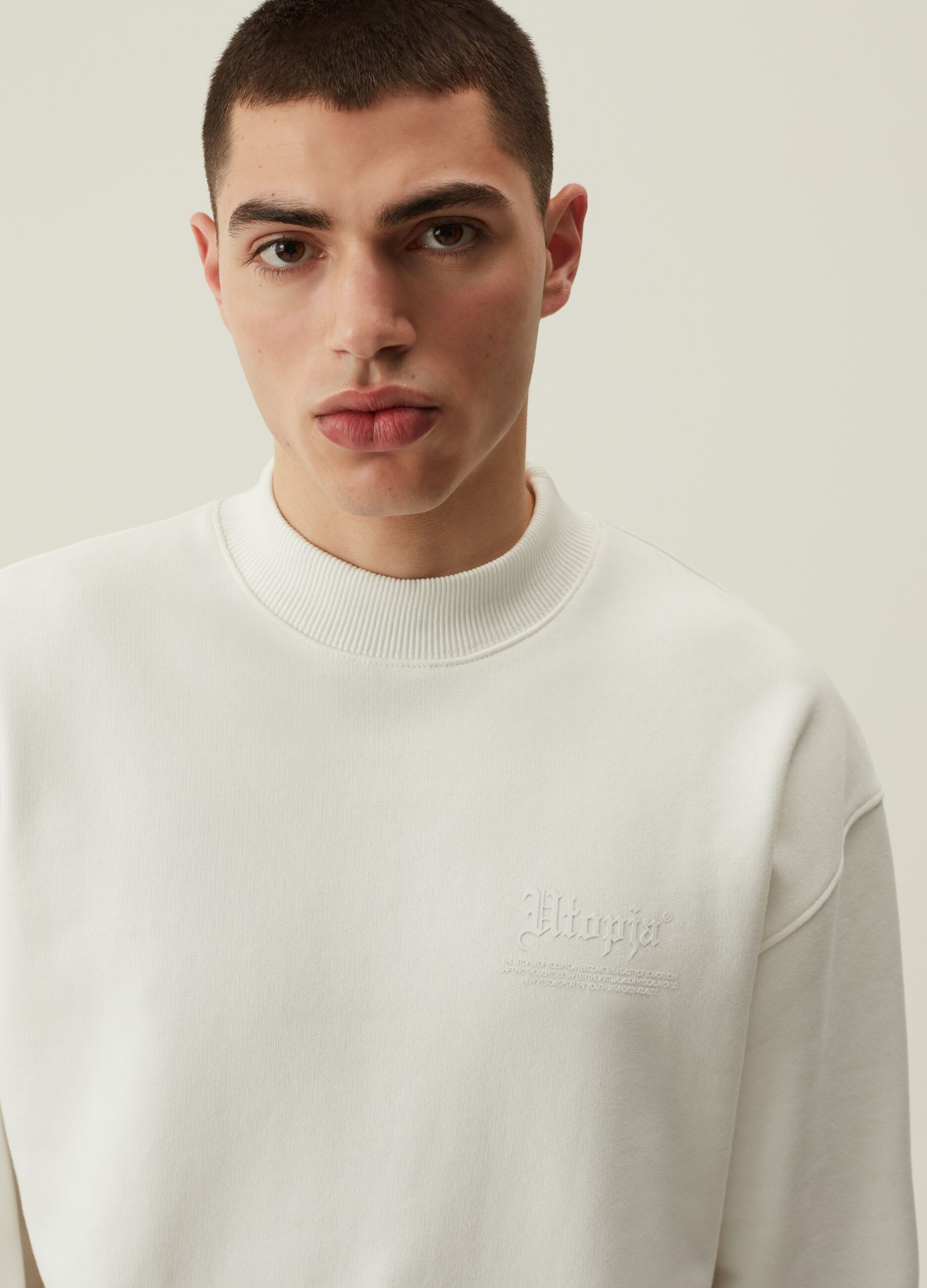 Crewneck Sweatshirt White_3