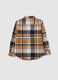 Multicolour check shirt for children made from pure cotton and flannel_1