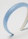 Blue girls' headband with rhinestones_2
