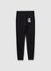 Boys' Black Pure Cotton Jogger Trousers Regular Fit_4