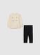 Set felpa leggings per bimbe in cotone multicolor regular fit_0