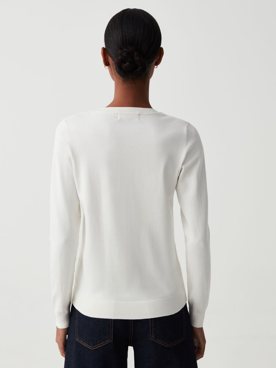 Cardigan with round neckline_2