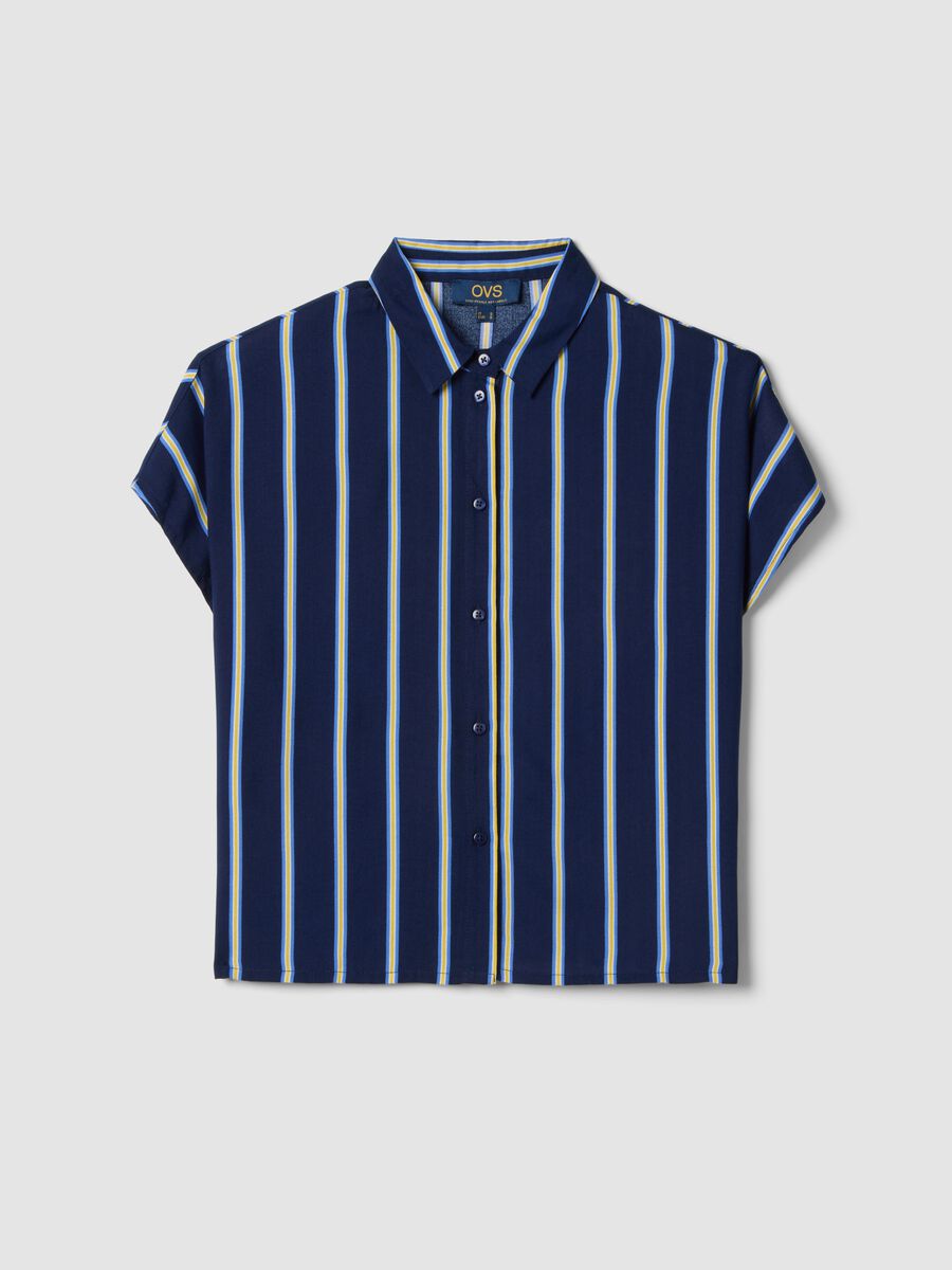 Pure viscose multicolour striped shirt, regular fit_4