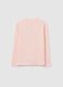 Girls' pink pure cotton sweater regular fit_1