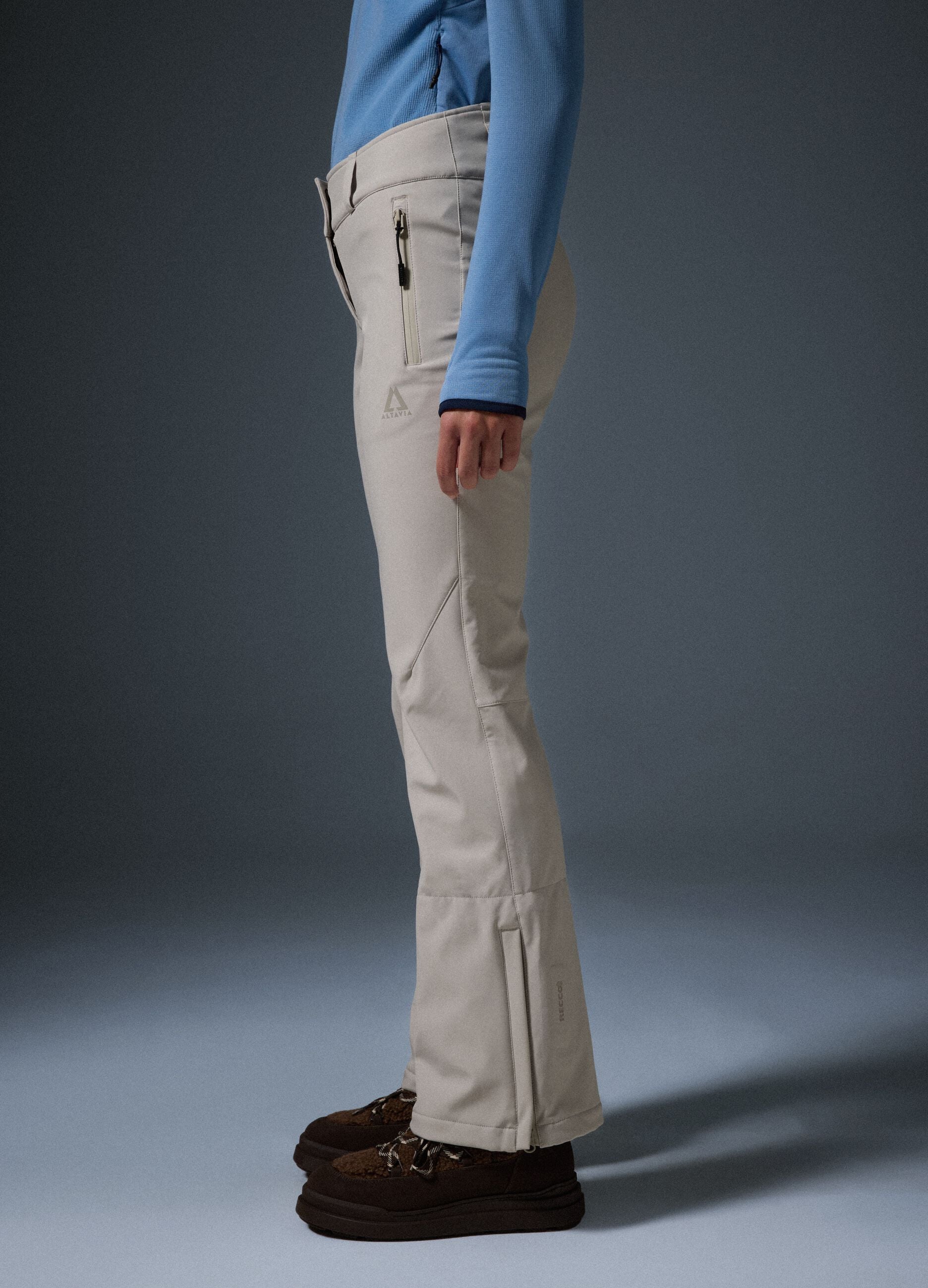 Water-Repellent Softshell Ski Trousers ALTAVIA WITH DEBORAH COMPAGNONI