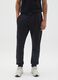 Everlast Black Cotton Blend Jogger Trousers_1