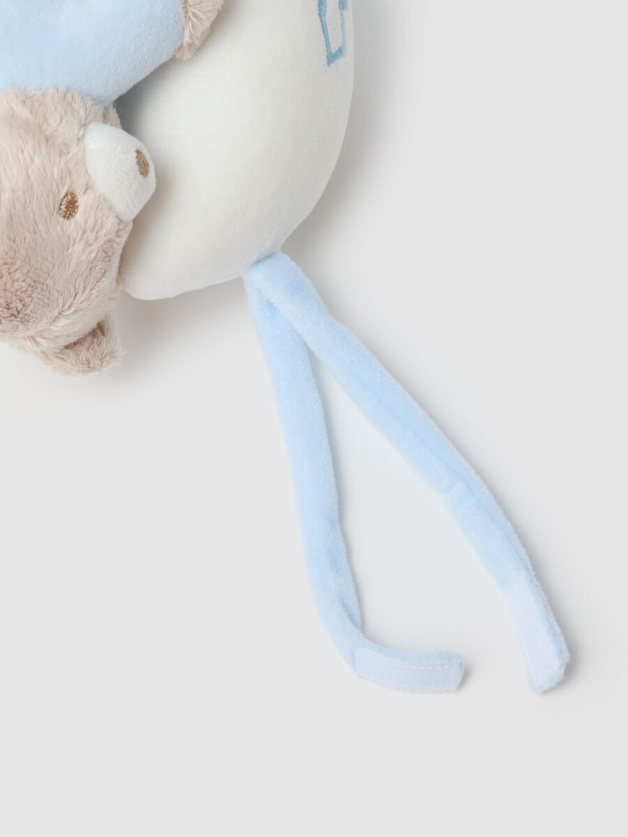 Multicoloured Velour Baby Bear Musical Mobile_2