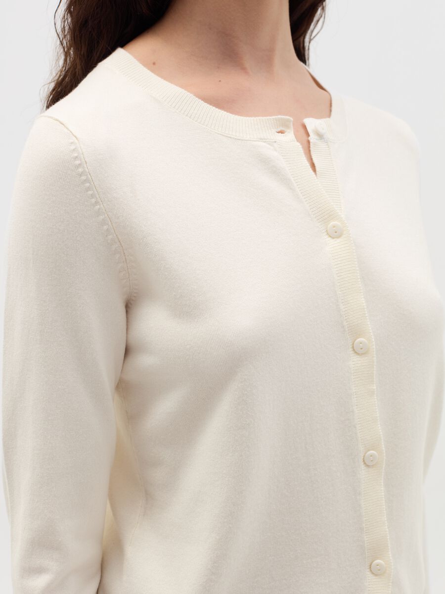 Cardigan con scollo rotondo_3