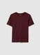 Red pure cotton regular fit T-shirt_4