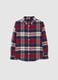 Children's multicolour check regular fit shirt in pure cotton_3