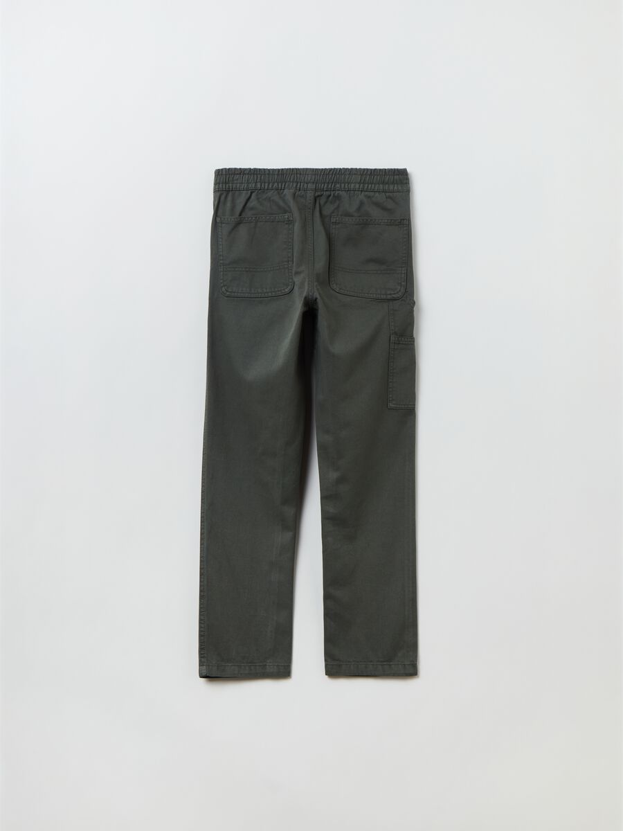 Pantaloni carpenter in cotone_1
