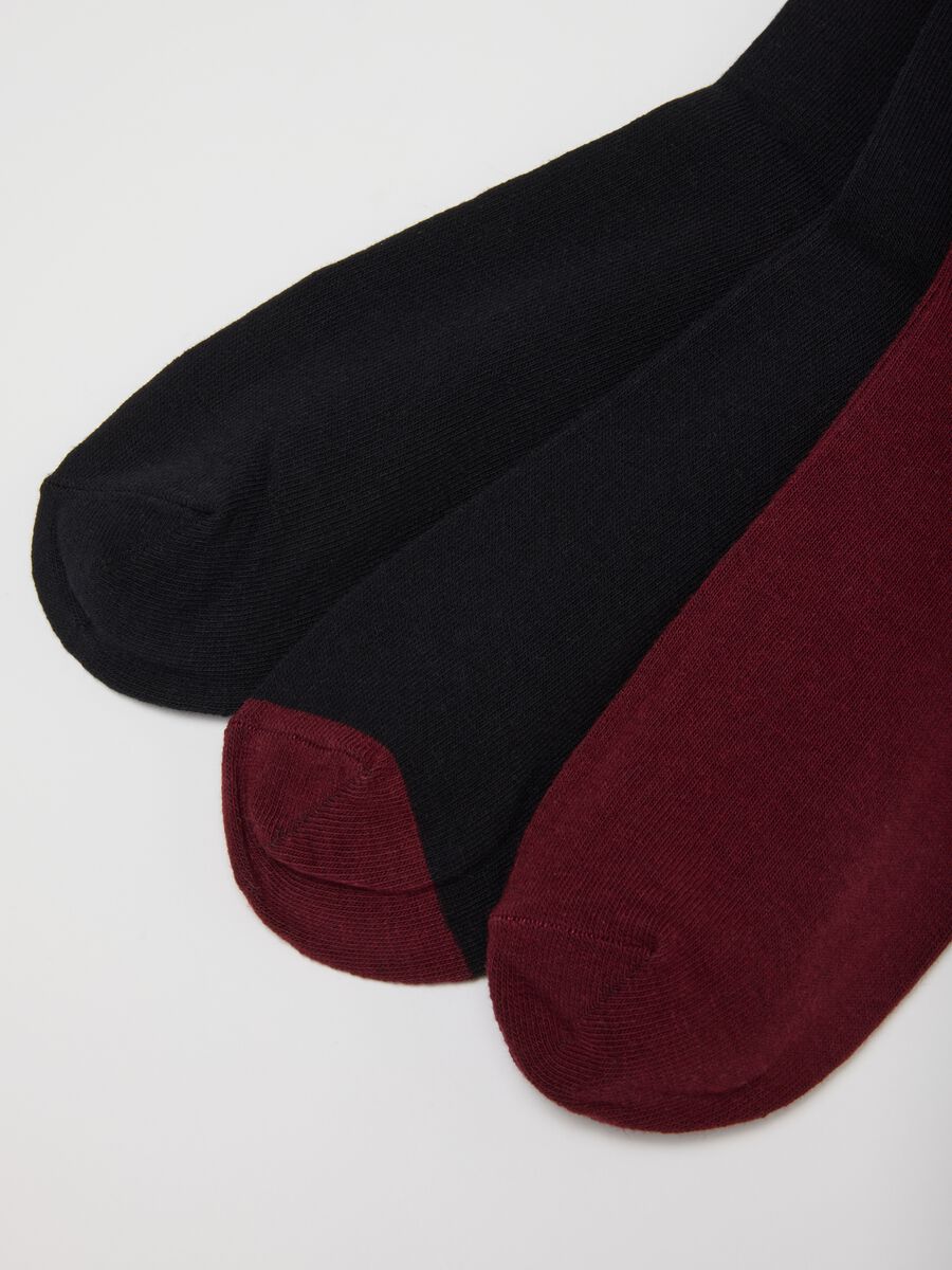 Multipack calze lunghe in misto cotone multicolor a righe_1