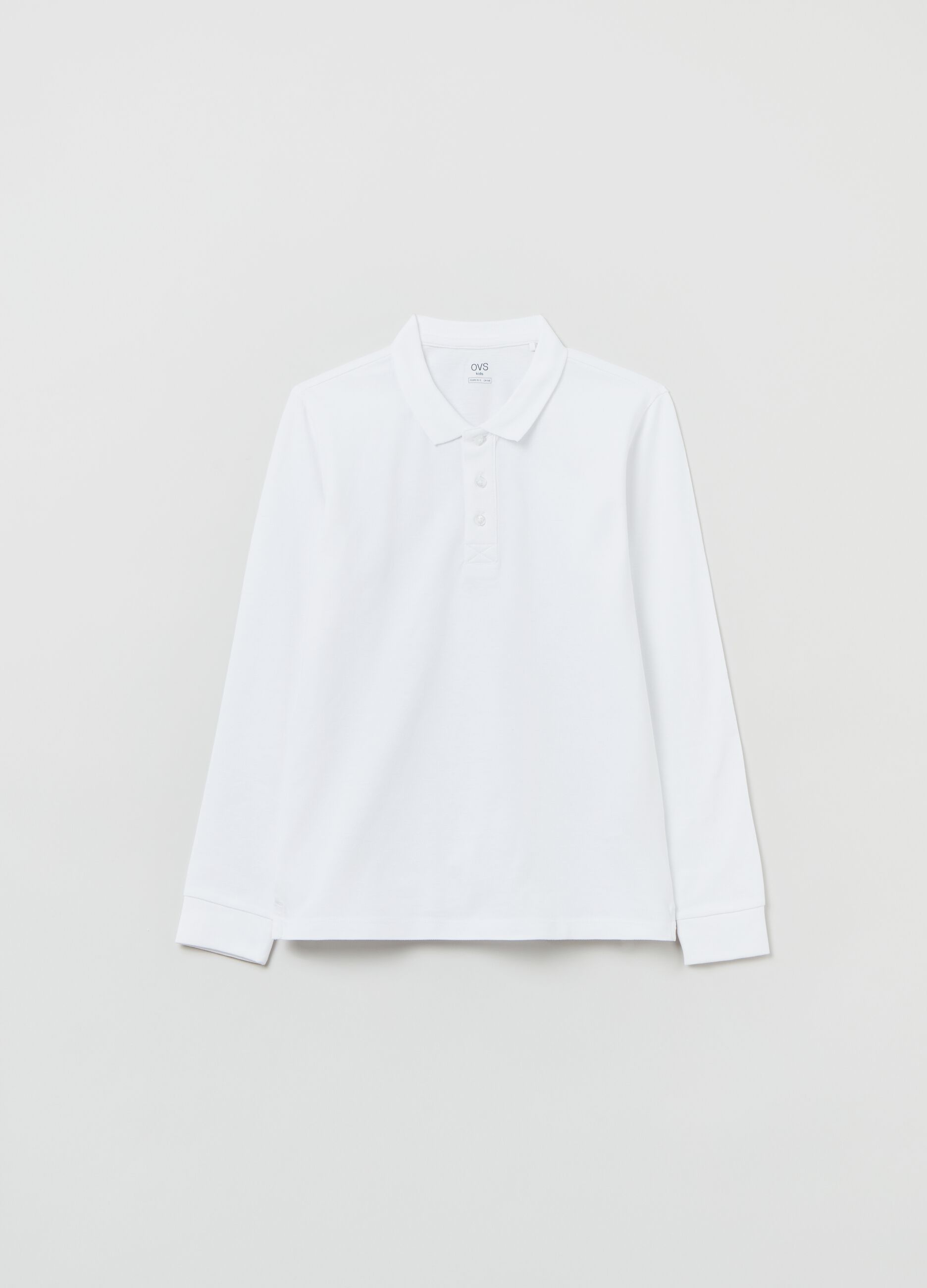 Polo bianca bambino top ovs