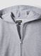 Grey hoodie in 100% organic cotton, regular fit, for boys_5