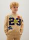 Children's Beige Pure Cotton Sweatshirt Regular Fit_0