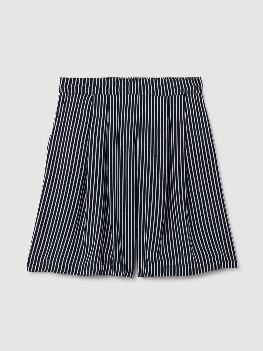 Women's multicolour viscose relaxed fit shorts_4