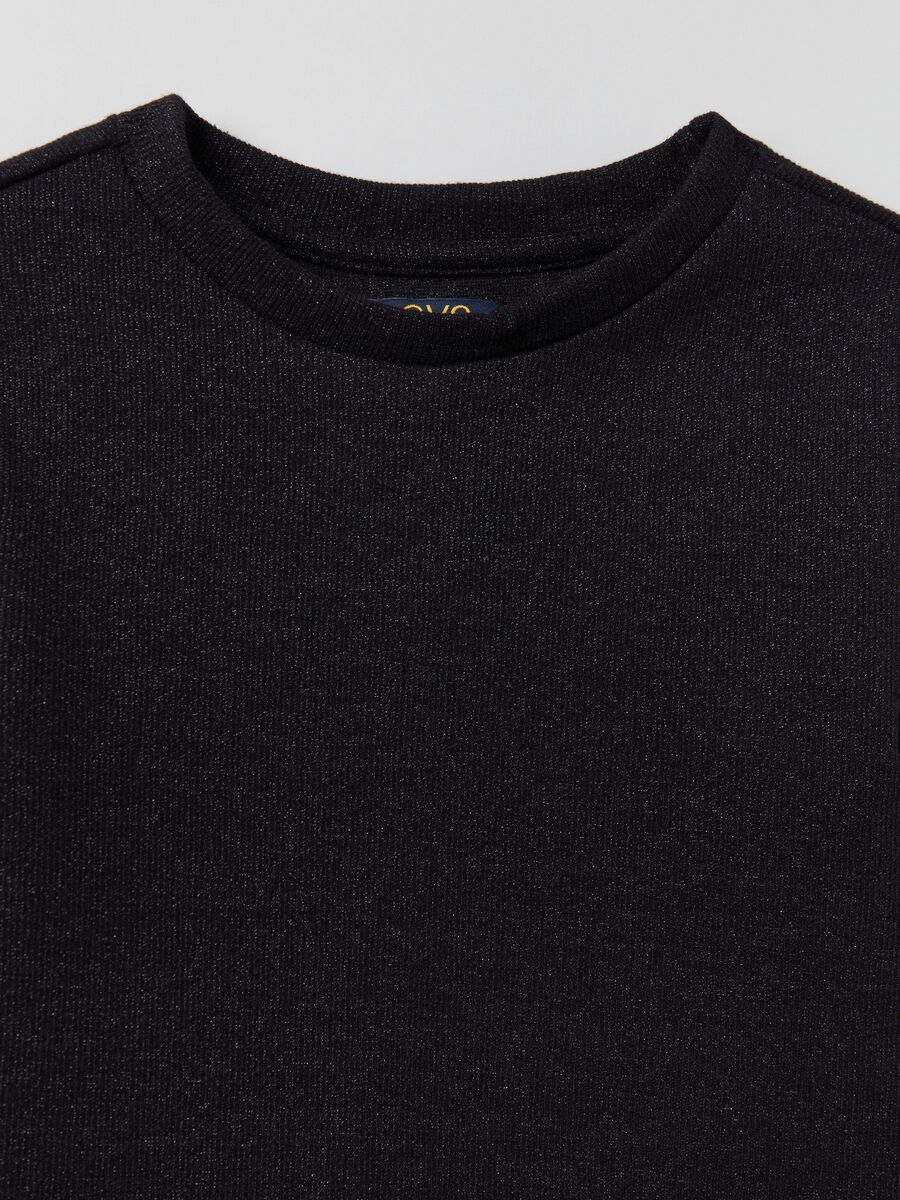 T-shirt asimmetrica in lurex_2