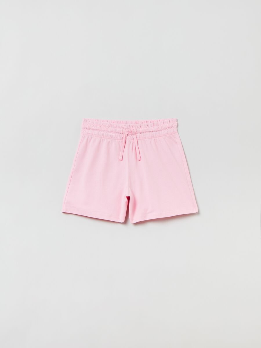 Shorts in jersey con coulisse_0