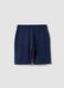 Boys' pure cotton blue shorts regular fit_1