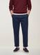 Pantaloni chino blu in puro cotone carrot fit_2