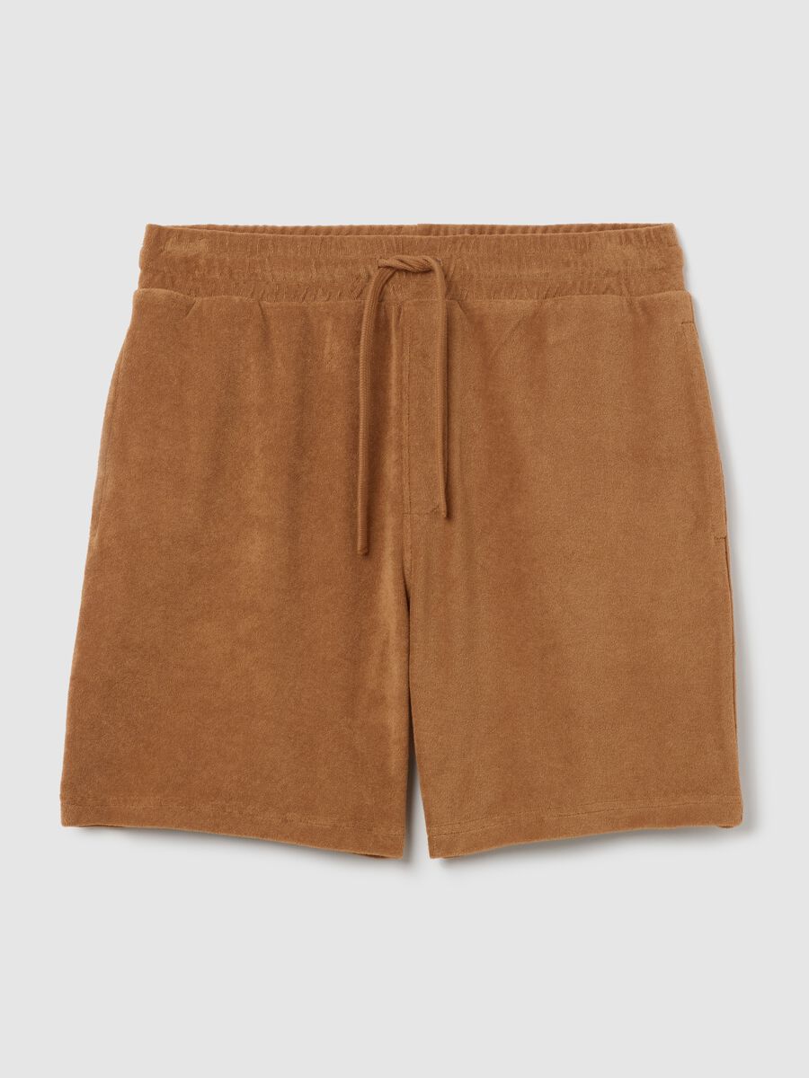 Terracotta Bermuda in cotton blend_4