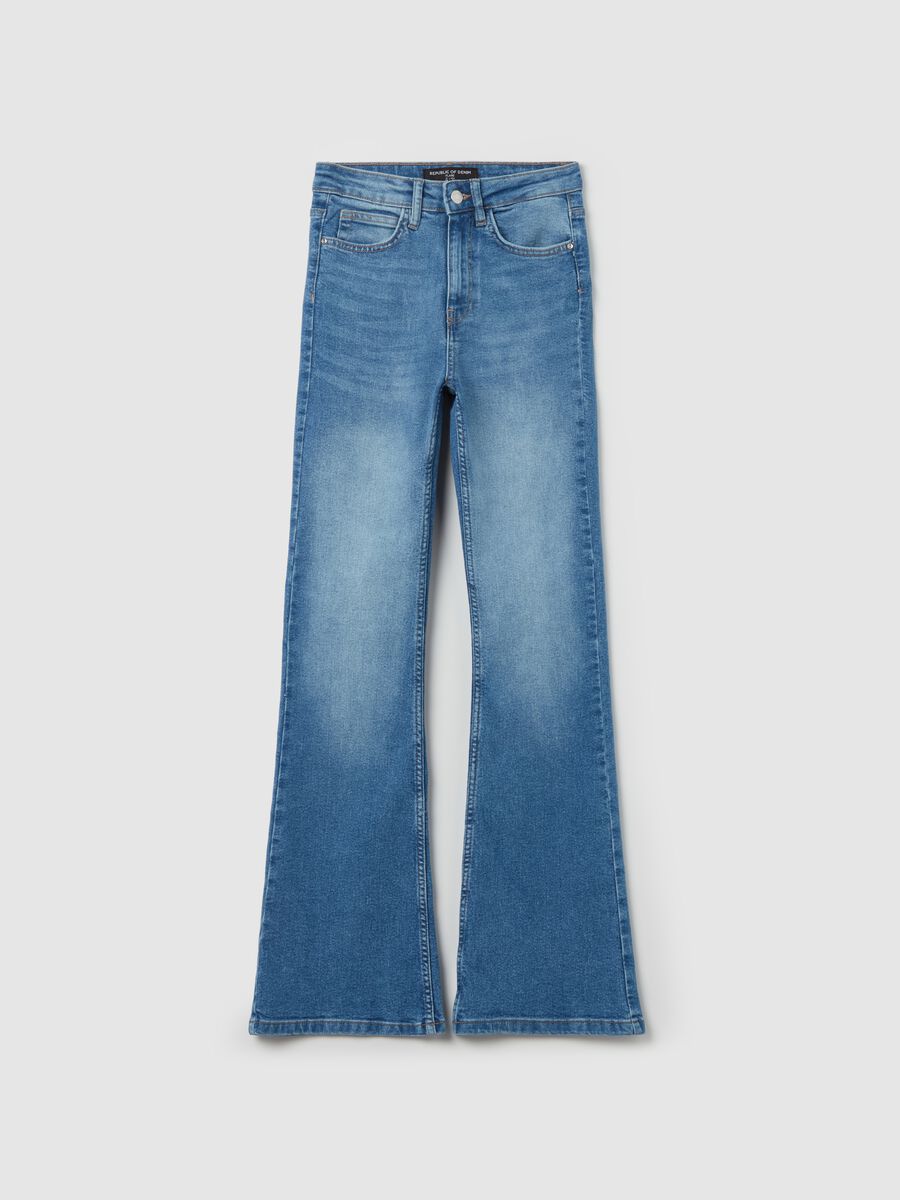 Flare-fit jeans with five pockets_4