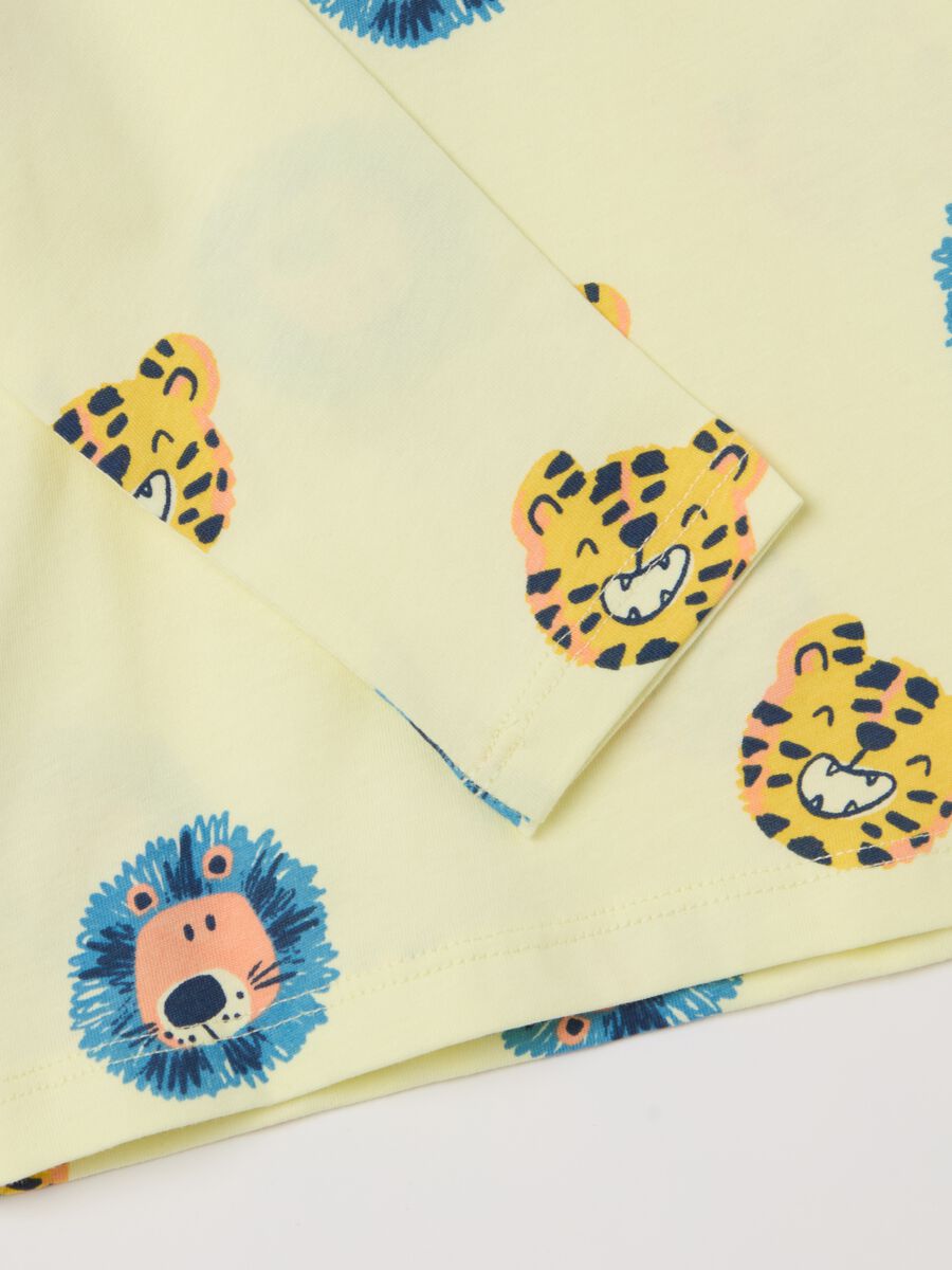 Long-sleeved T-shirt with savannah animals print_3