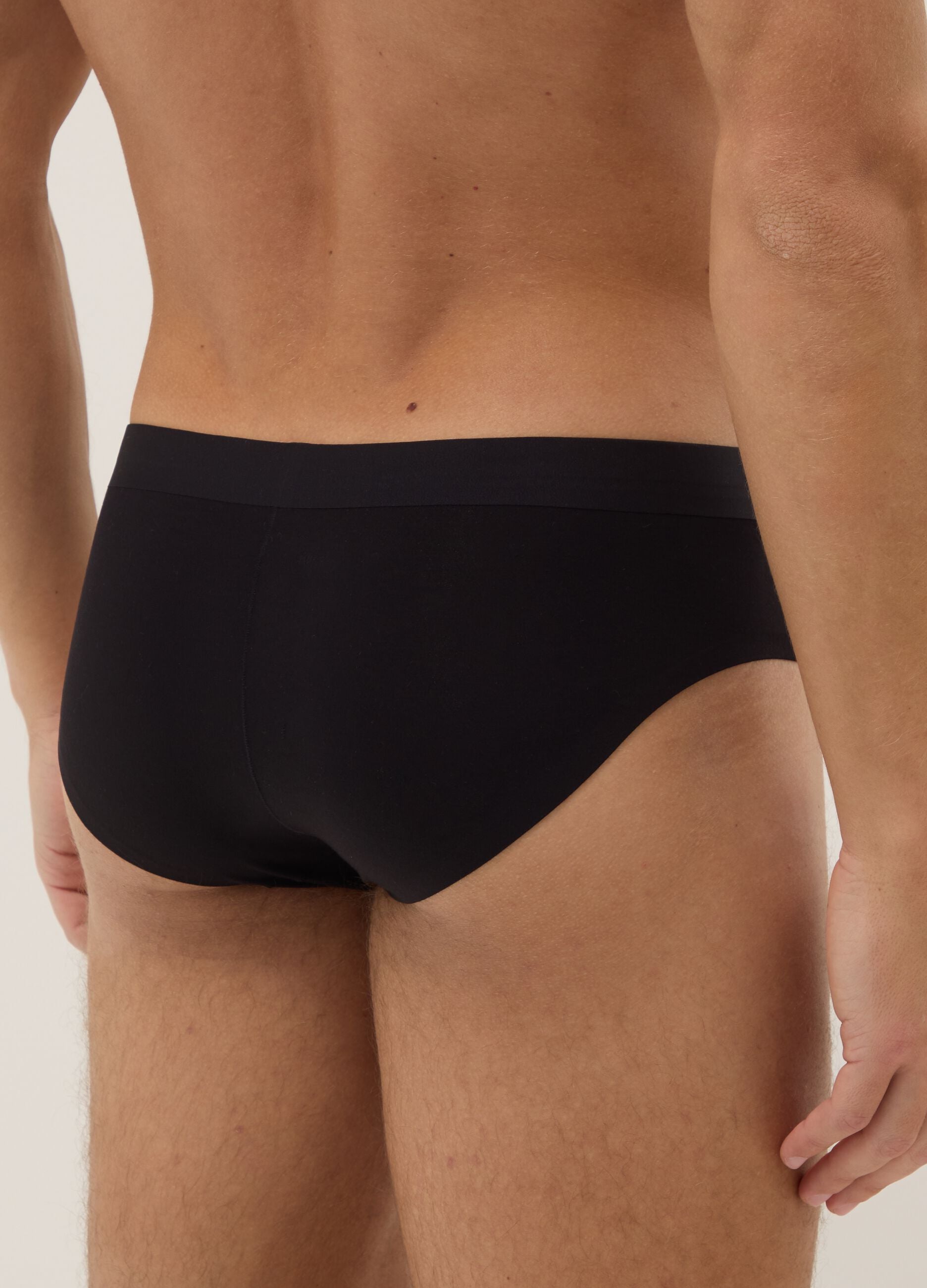 Black stretch modal briefs 2-pack