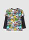 Long-sleeved T-shirt with Minecraft print_1