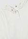 Girl's white regular fit cotton blend top with crew neck_3
