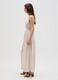 Women's long dress in pure multicolour viscose slim fit_1