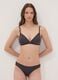 Black triangle bra in stretch fabric with removable padding_1