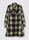Flannel shirt dress with check pattern_4