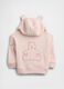 Cotton blend logo hoodie_1