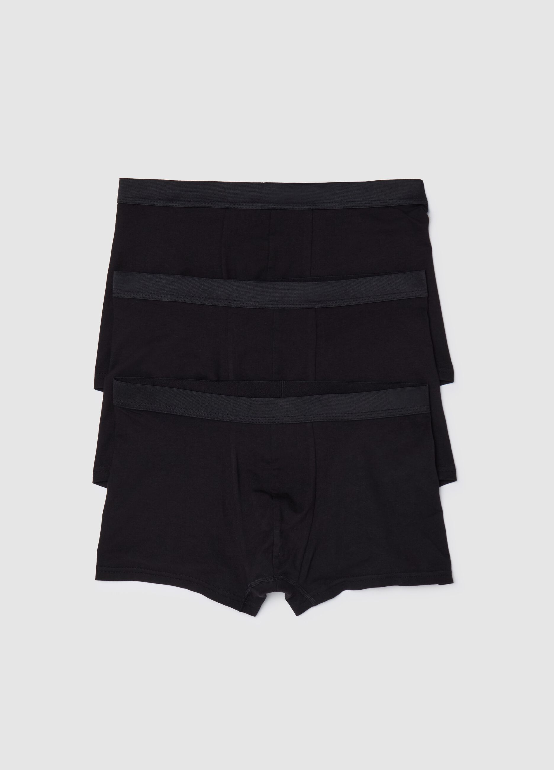 Three-pack stretch cotton boxer shorts