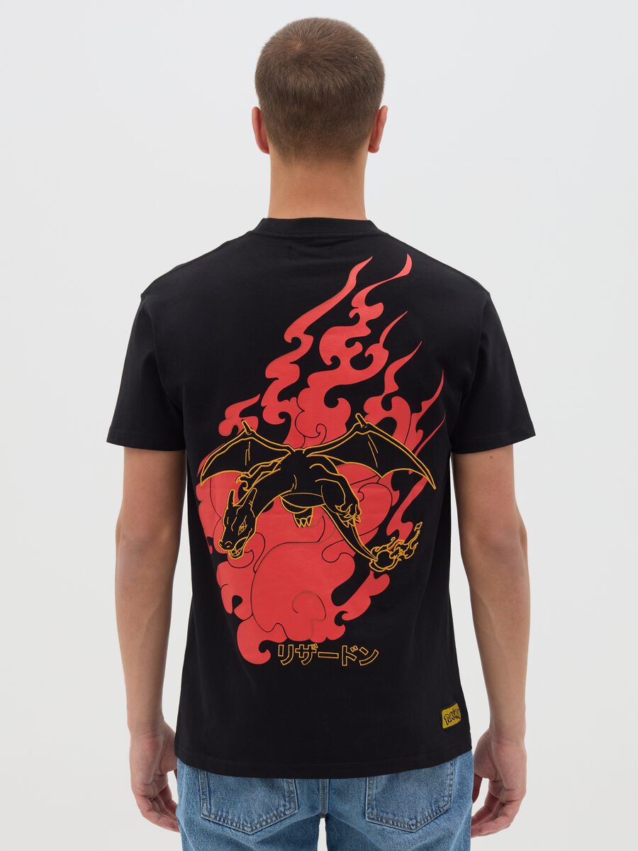 Black Manga Logo Cotton T-shirt_3