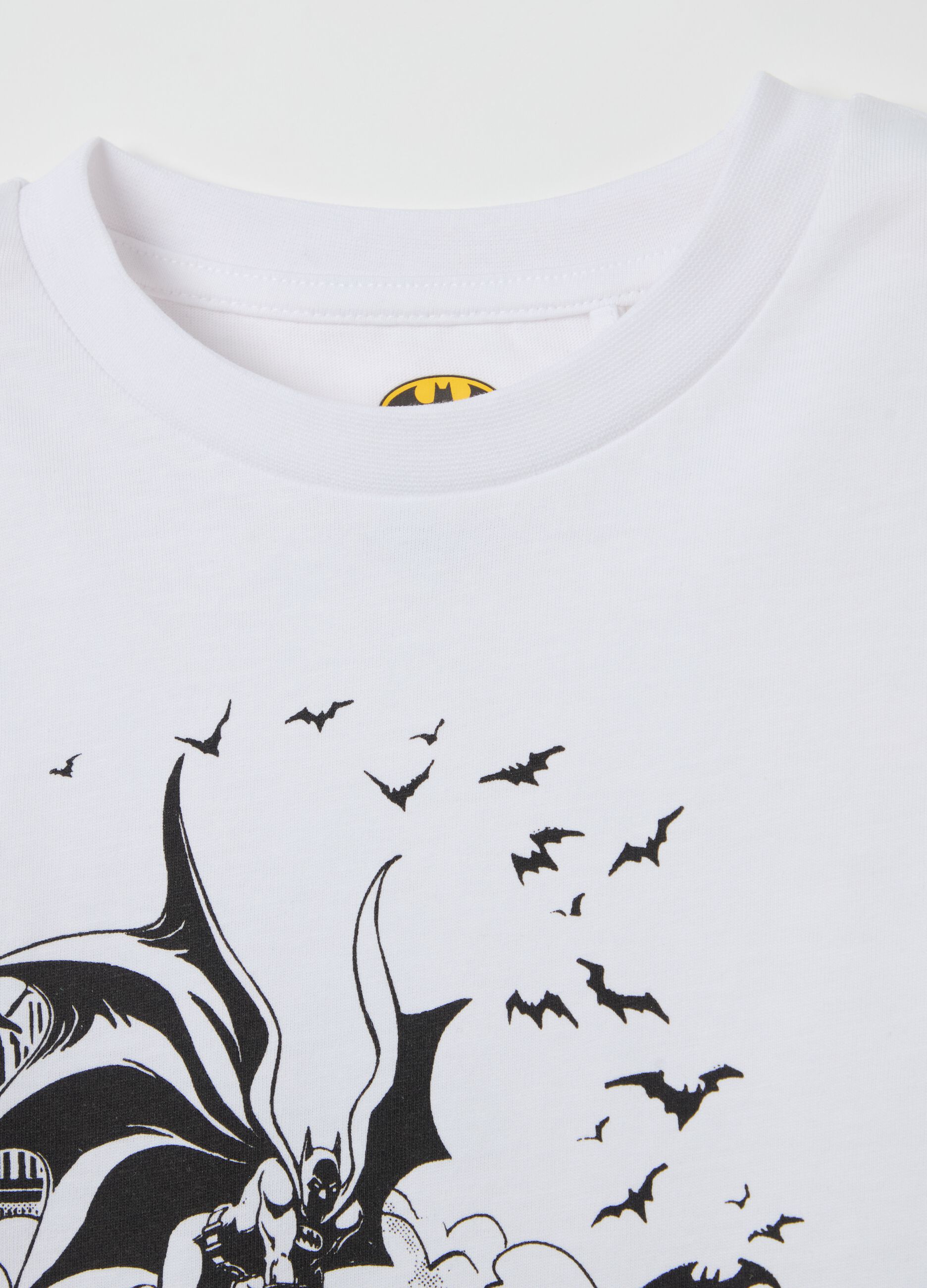 Cotton T-shirt with Batman print