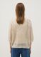 Beige open-knit floral regular-fit top_3