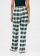Green Check Cotton Pyjama_1